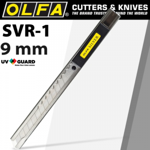 OLFA SVR-1 Stainless Steel 9mm Cutter with Snap Off Blade