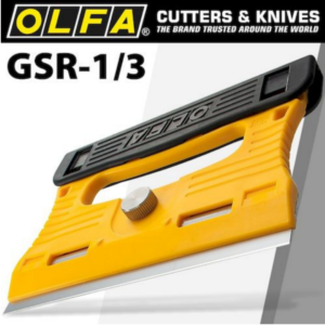 OLFA Professional Glass Scraper Stainless Steel Blade 120mmX18mm Incl 4 Blades